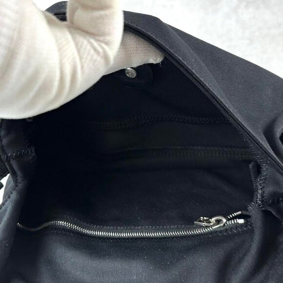 Authentic FENDI Mamma Zucca Bucket Baguette Shoulder Flap Bag Black Purse Tote - Picture 14 of 15